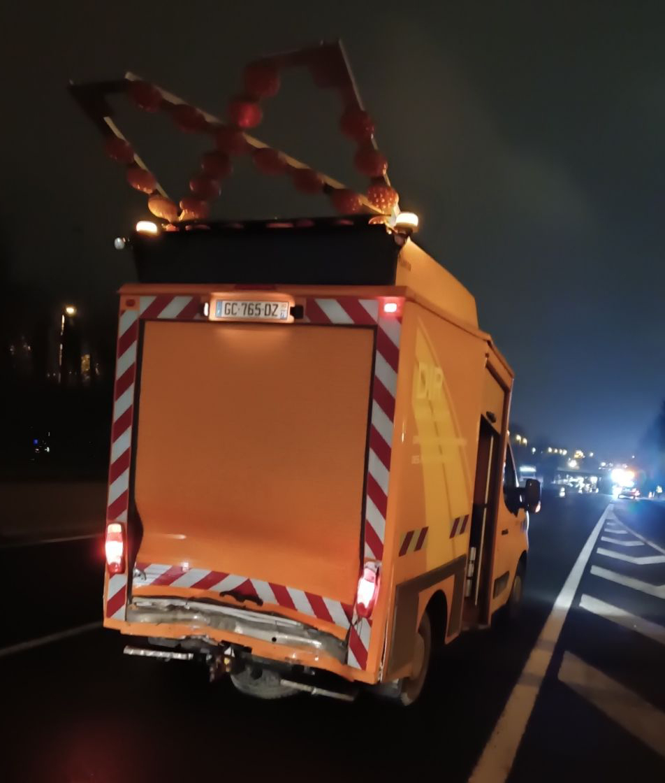 Fourgon accidenté le 29 novembre